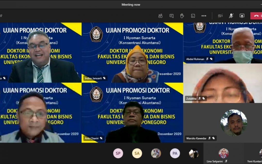 Ujian Promosi Doktor I Nyoman Sunarta Doktor Ilmu Ekonomi