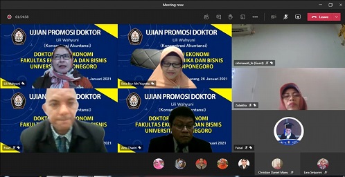 UJIAN PROMOSI DOKTOR: LILI WAHYUNI