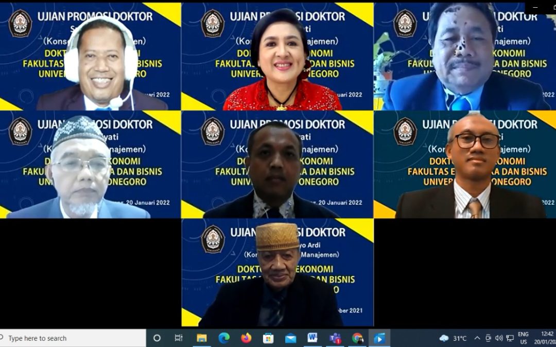 UJIAN PROMOSI DOKTOR: SRI SUPRIYATI