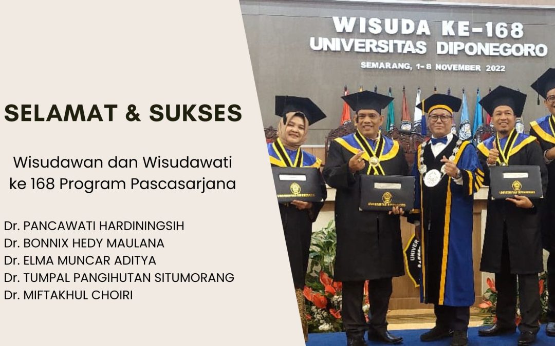 Wisuda ke-168, Program Doktor Ekonomi UNDIP