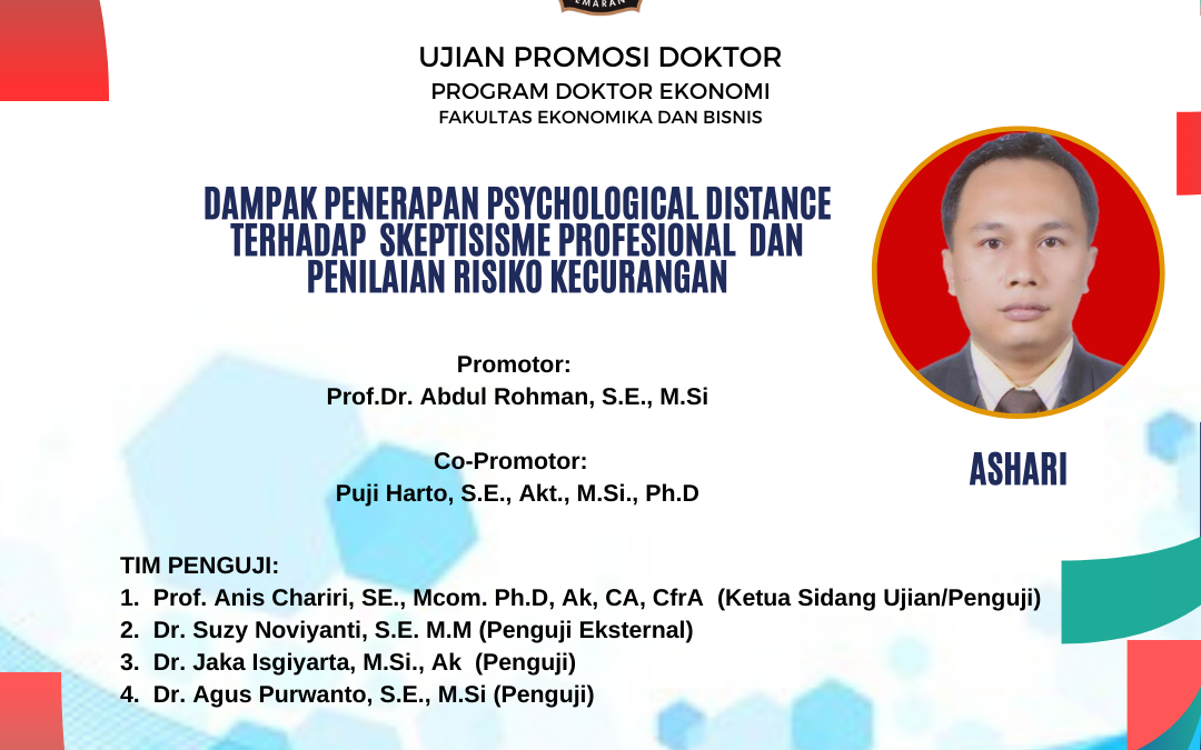 Ujian Promosi  Doktor: Ashari