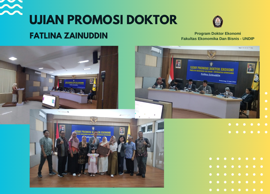 UJIAN PROMOSI DOKTOR: Fatlina Zainuddin