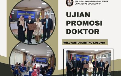 UJIAN PROMOSI DOKTOR: WILLYANTO KARTIKO KUSUMO