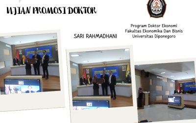 UJIAN PROMOSI DOKTOR: SARI RAHMADHANI