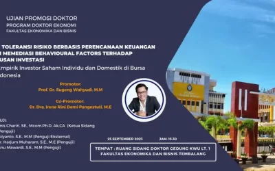 Ujian Promosi Doktor Eko Usriyono