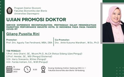 Ujian Promosi Doktor: Gilang Puspita Rini