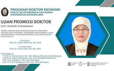 Ujian Promosi Doktor Siti Noor Khikmah