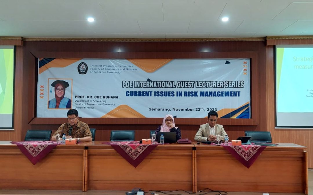 PDE International Guest Lecturer Series “Current Issues in Risk Management.”