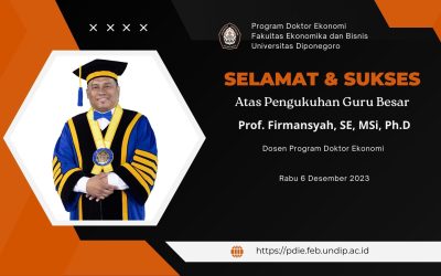 Pengukuhan Guru Besar Prof. Firmansyah, SE, MSI, PhD