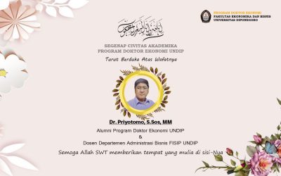 Turut berduka atas meninggalnya Dr. Priyotomo, S.Sos, MM