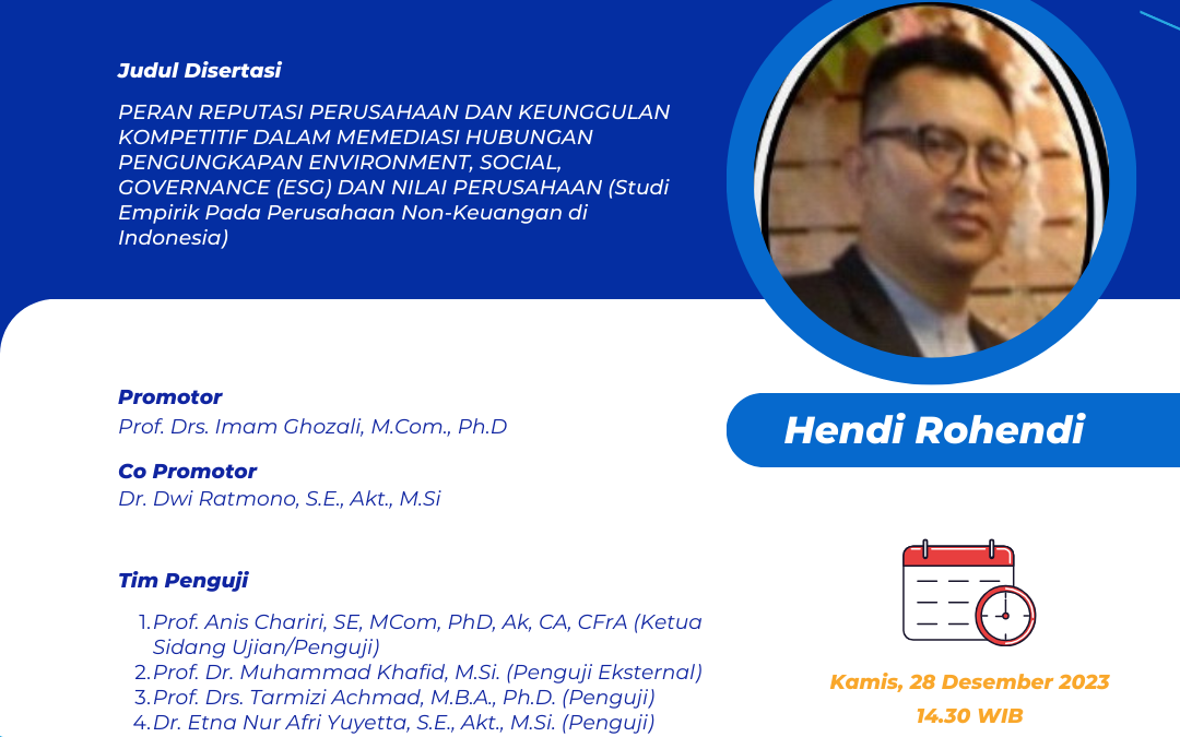 UJIAN PROMOSI DOKTOR: Hendi Rohendi