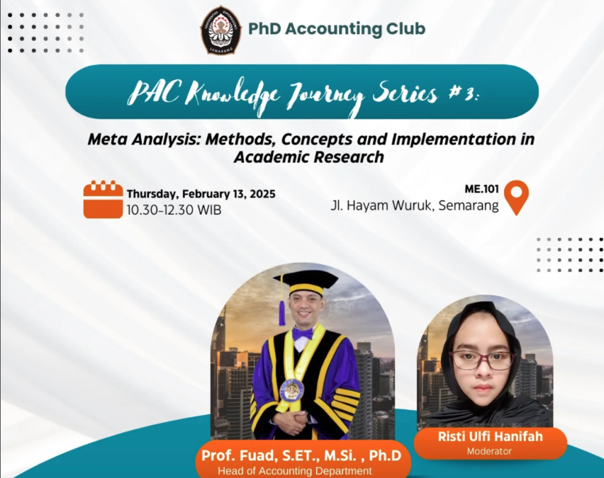 PhD Accounting Club “Metode Meta Analisis dalam Riset Akademik”