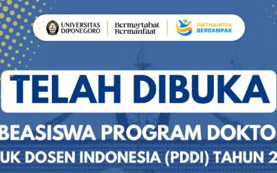 Beasiswa Program Doktor untuk Dosen Indonesia (PDDI) 2025