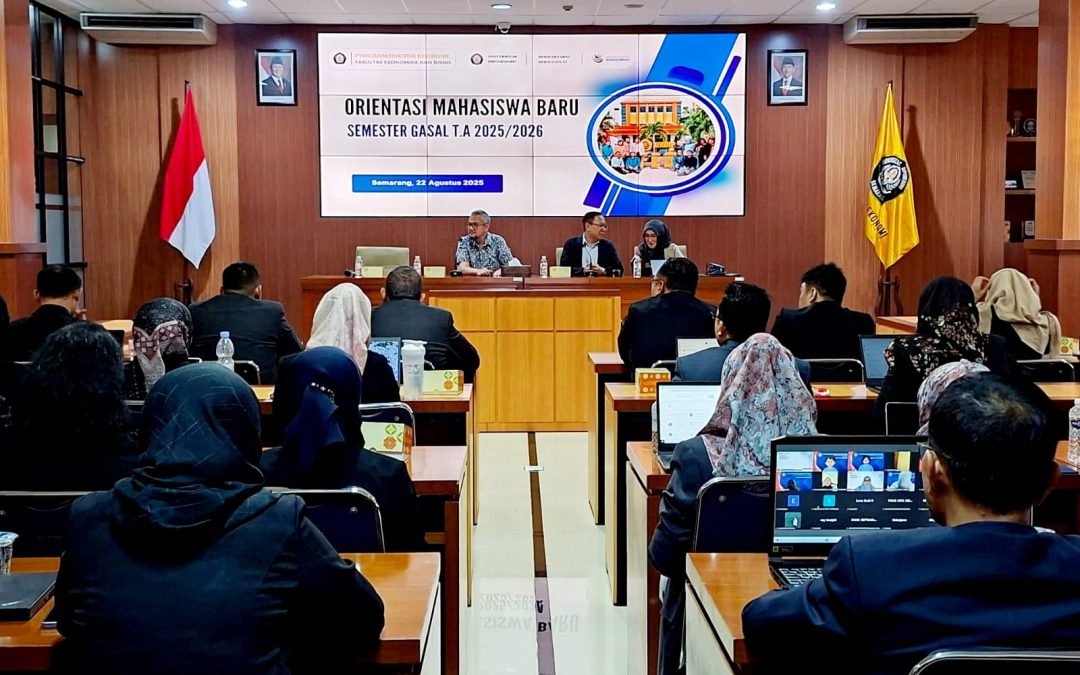 Orientasi Mahasiswa Baru Program Doktor Ekonomi FEB Undip T.A 2025/2026