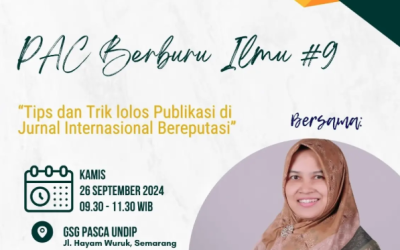 PhD Accounting Club Undip “Tips Lolos Publikasi di Jurnal Internasional”